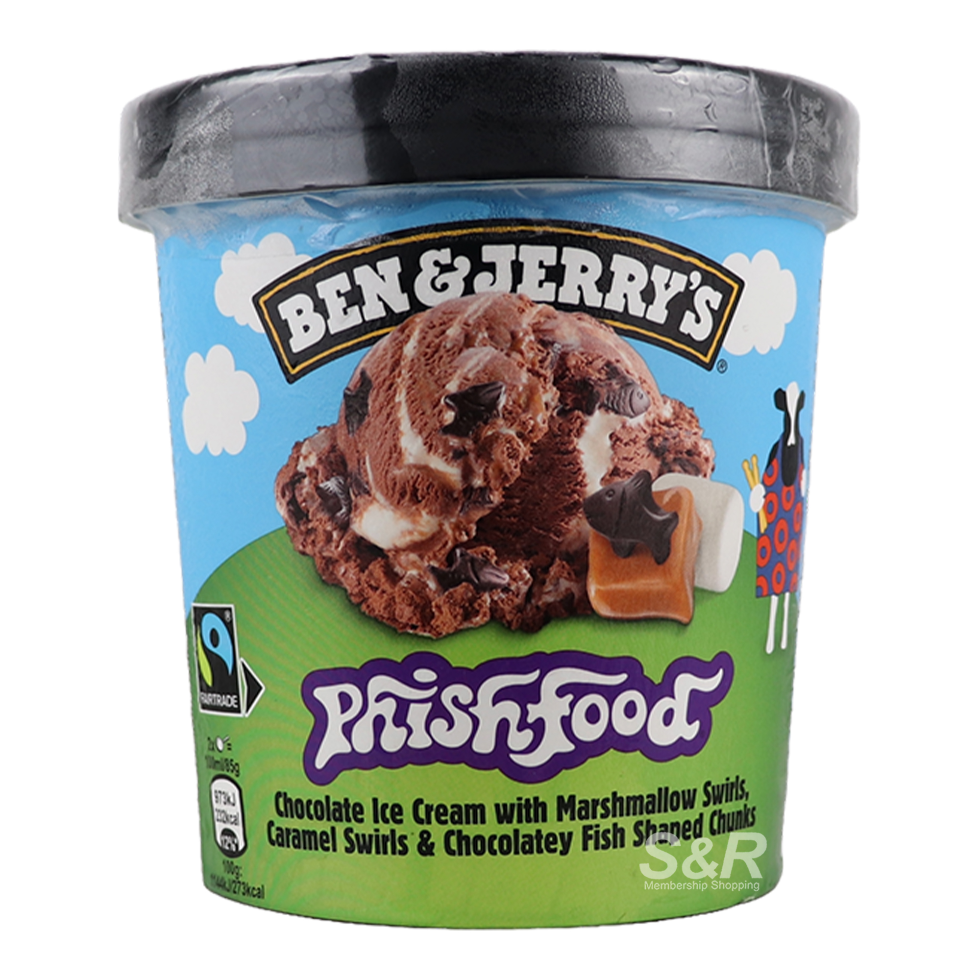 Ben And Jerry's Phish Food Ice Cream 465mL